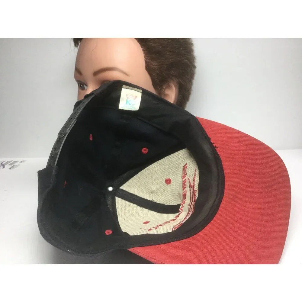 Firestone Firehawk Snapback Hat Black & Red‎ Baseball Trucker Cap
